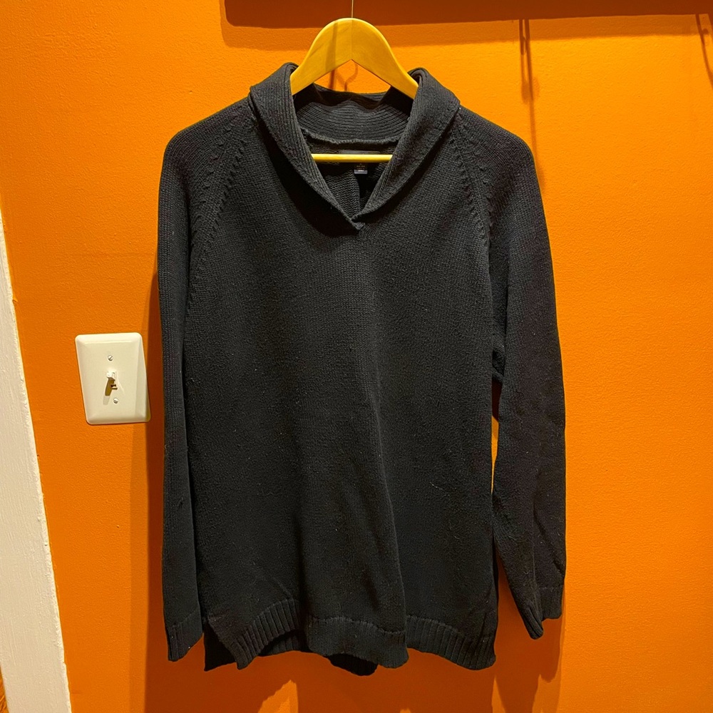 Lands’ End black/navy Sweater
